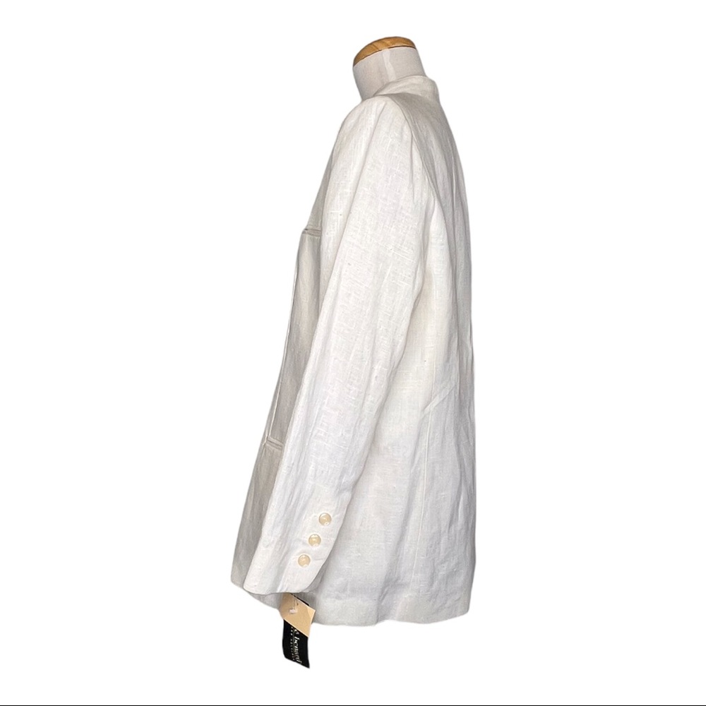 Harvé Benard By Benard Holtzman Vintage Linen Kimono Jacket Made in Ukraine NWT - Picture 6 of 13